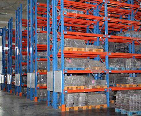 Raw material storage area